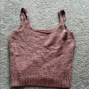 SKIMS Textured Rose Tank Top L/XL